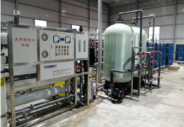 北京2x10T反滲透設備安裝調試完成