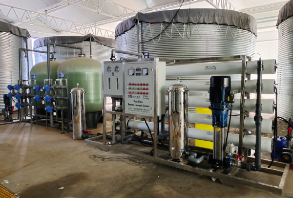 北京30T單級反滲透安裝調試完成